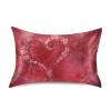 Blueangle Red Heart Pillow Cases Soft Breathable Pillowcase Covers Machine Washable Valentine's Day Decoration Pillows for Sleeping - Queen Size 20''30'' view 1