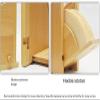 qiuqiu Hand Drip Coffee Filter Paper Holder, Cone Filter Tray Storage Rack with Lid, Dust Proof view 3