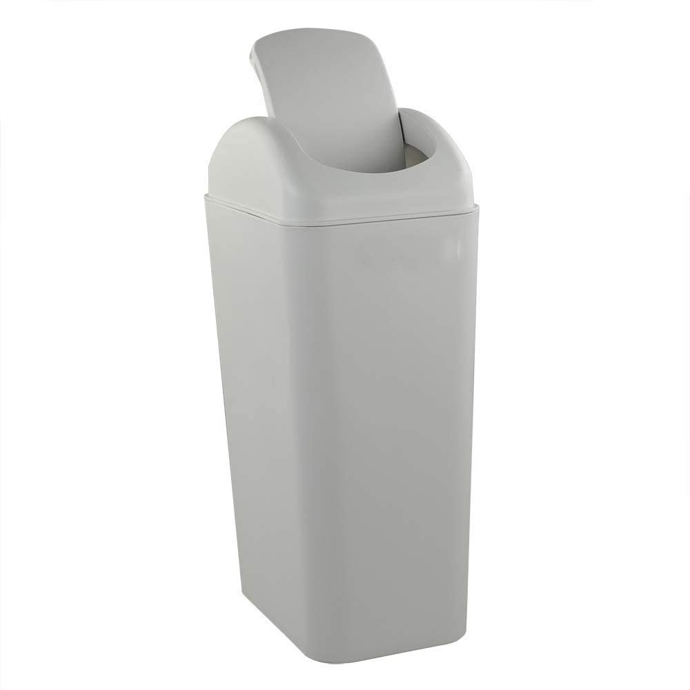 qiuqiu 10 l Trash Can Trash Can Plastic Trash Can for Office, Bedroom, Kitchen, Pack of 1