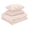 1 Pcs Pinch Pleat Comforter Set with Pillow Sham Light Weight Goose Down-Alternative Ultra-Soft Cotton Shell 500 GSM Comforter All Seasons Pintuck Style Comforter Set King/Cal King, Pinch Blush view 2