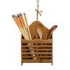 Bamboo Spoon Chopsticks Storage Rack Holder, Wall Hanging Tableware Storage Shelf, Kitchen Organizer Cutlery Trays, Cutlery Drying Stand view 2