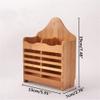 Bamboo Spoon Chopsticks Storage Rack Holder, Wall Hanging Tableware Storage Shelf, Kitchen Organizer Cutlery Trays, Cutlery Drying Stand view 3