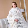 Daoyuan Chunky Knit Blanket Hand Knitted Super Soft Giant Yarn Throw Blanket Soft and Breathable Home Decoration Chenille Yarn Pet Cushion Sofa Cushion Yoga Mat view 4