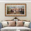 INVIN ART Framed Canvas Giclee Print Scotland Forever by Elizabeth Southerden Thompson Lady Butler Wall Art Living Room Home Office Decorations(European Retro Golden Frame with Linen Liner,24"x40") view 3