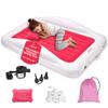 Asani Inflatable Toddler Travel Bed with Electric Pump, Leakproof Air Mattress w/Reinforced Protective Bumpers, Includes Carry Case and Pillow, Fits Kids Up to 4ft, for Camping & Sleepovers (Pink) view 1