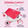 Asani Inflatable Toddler Travel Bed with Electric Pump, Leakproof Air Mattress w/Reinforced Protective Bumpers, Includes Carry Case and Pillow, Fits Kids Up to 4ft, for Camping & Sleepovers (Pink) view 4