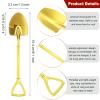 8 Pieces Gold Shovel Shape Spoons Stainless Steel Shovel Shape Coffee Ice Cream Dessert Spoons for Home and Party view 2