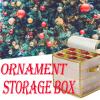 Plastic Christmas Ornament Storage Box with 2 Dual Zipper Closure and Handle, Keeps 64 Holiday Ornaments Baubles, Christmas Tree Decorations Container Organizer with Compartments (Yellow) view 4