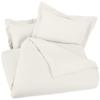 1 Pcs Cotton Comforter Bedding Set with Pillow Sham Goose Down-Alternative 500 GSM Premium Quality Comforter Set Twin/Twin XL, Ivory view 2