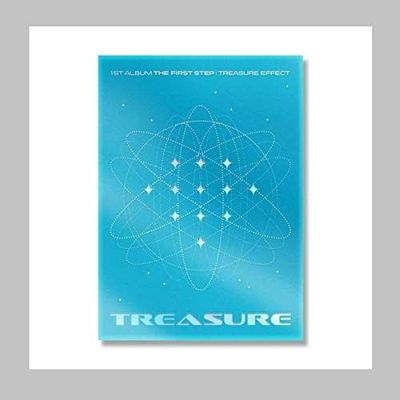 Treasure The First Step : Treasure Effect 1st Album Blue Ver CD+156p PhotoBook+PostCard Folder+Lyrics Pos+Hologram Post+Polaroid+Baby Photo+Selfie+Sticker+Message Card SET+Tracking