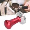 03 Coffee Presser, Stainless Steel Flat Bottom Hand Press Espresso Tamper, Practical for Home Coffee Lovers Cafe (red) view 2