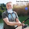 HandFan 10000mAh Portable Neck Fan Rechargeable, 48Hrs Long-Lasted Wearable Personal Fans, Hands Free Necklace Fans, Hanging Cooling Fan for Travel, Hiking, Fishing, Gifts for Women Men view 4