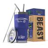 1965 1966 AMC Marlin Beast 30 oz Stainless Steel Insulated Tumbler w/Lid, 2 Straws, Brush and Gift Box royal view 1