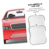 Car Sun Shade 2 Piece Silver Cover for Front Window Protection view 3