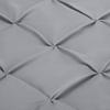 1 Pcs Pinch Pleat Comforter Set with Pillow Sham Light Weight Goose Down-Alternative Ultra-Soft Cotton Shell 500 GSM Comforter All Seasons Pintuck Style Comforter Set King/Cal King, Pinch Dark Grey view 3