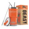 1966 1967 Ford Ranchero Truck Beast 30 oz Stainless Steel Insulated Tumbler w/Lid, 2 Straws, Brush and Gift Box orange view 1