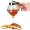 200ml Honey Dispenser Syrup Spice Bee Bottle Honey Jars Storage Pot with Stand-2PCS view 2