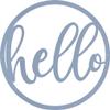 Badger Steel USA - Hello Round Sign - Metal Wall Art - 22" X 22" - Hammered Copper view 4
