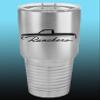 1964 1965 Ford Ranchero Truck 30oz Stainless Steel Tumbler w/Clear Lid stainless view 1
