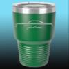 1964 1965 Ford Falcon Hardtop 30oz Stainless Steel Tumbler w/Clear Lid green view 1