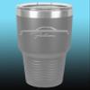 1964 1965 Ford Falcon Hardtop 30oz Stainless Steel Tumbler w/Clear Lid grey view 1
