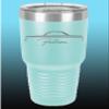 1964 1965 Ford Falcon Hardtop 30oz Stainless Steel Tumbler w/Clear Lid seafoam view 1