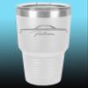 1964 1965 Ford Falcon Hardtop 30oz Stainless Steel Tumbler w/Clear Lid white view 1