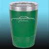 1964 1965 Ford Falcon Hardtop 20oz Stainless Steel Tumbler w/Clear Lid green view 1