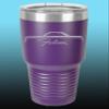 1964 1965 Ford Falcon Hardtop 30oz Stainless Steel Tumbler w/Clear Lid purple view 1