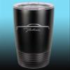 1964 1965 Ford Falcon Hardtop 20oz Stainless Steel Tumbler w/Clear Lid black view 1
