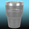 1964 1965 1966 Plymouth Barracuda 30oz Stainless Steel Tumbler w/Clear Lid grey view 1