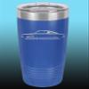 1964 1965 1966 Plymouth Barracuda 20oz Stainless Steel Tumbler w/Clear Lid royal view 1
