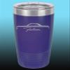 1964 1965 Ford Falcon Hardtop 20oz Stainless Steel Tumbler w/Clear Lid purple view 1