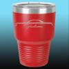 1964 1965 Ford Falcon Hardtop 30oz Stainless Steel Tumbler w/Clear Lid red view 1