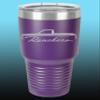 1964 1965 Ford Ranchero Truck 30oz Stainless Steel Tumbler w/Clear Lid purple view 1