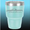 1964 1965 Ford Ranchero Truck 30oz Stainless Steel Tumbler w/Clear Lid seafoam view 1