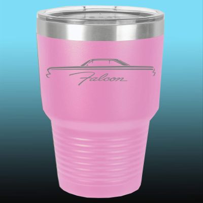 1964 1965 Ford Falcon Hardtop 30oz Stainless Steel Tumbler w/Clear Lid lavender