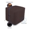 Covers & all Air Conditioner Cover, 18 Oz Waterproof, UV & Weather Resistant AC Cover for Outside Indoor Outdoor Patio Lawn Garden Backyard with Air Vents & Drawstrings (38"L x 38"W x 40"H, Coffee) view 4