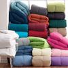 100% Egyption Cotton Comforter Goose Down and Feather Filling Comforter 500 GSM Fill Power All Season Burgundy-Queen/Full (88"X88") Size Soft Quilted with Corner Tabs, Winter Warm Fluffy view 2