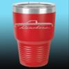 1964 1965 Ford Ranchero Truck 30oz Stainless Steel Tumbler w/Clear Lid red view 1