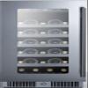 Summit Appliance CL155WCLHD 15" Wide Built-in Wine Cellar for Built-in or Freestanding Use with Left-Hand Door Swing, Seamless Stainless Steel Trimmed Glass Door, LED Lighting, Lock and Black Cabinet view 3