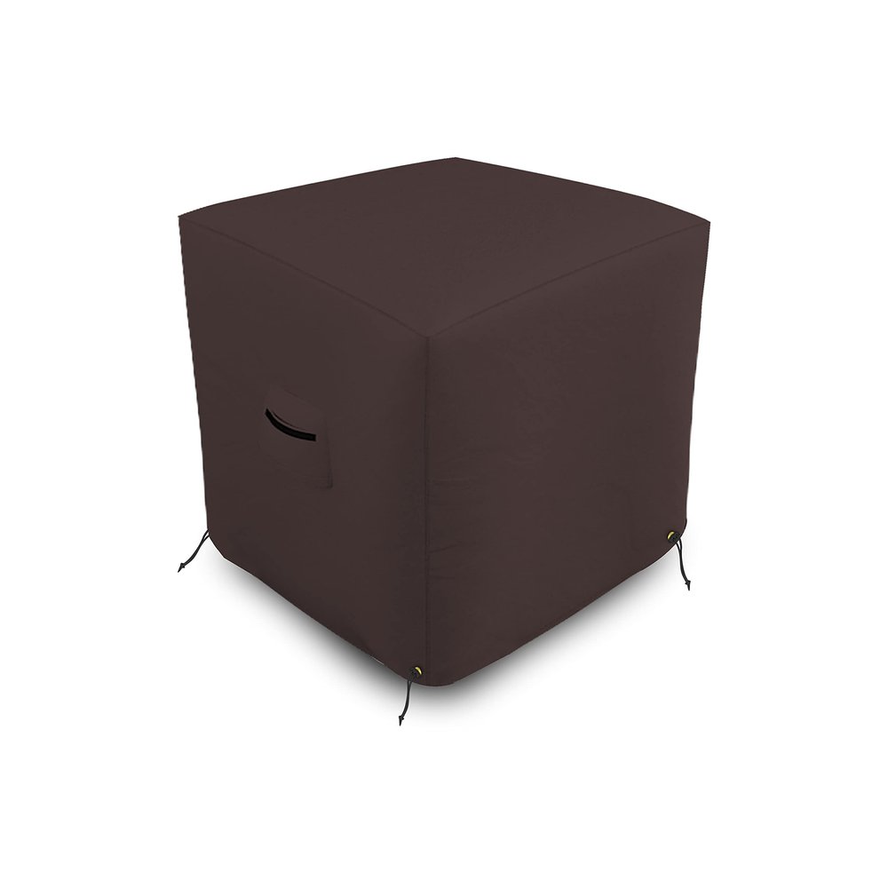 Covers & all Air Conditioner Cover, 18 Oz Waterproof, UV & Weather Resistant AC Cover for Outside Indoor Outdoor Patio Lawn Garden Backyard with Air Vents & Drawstrings (40"L x 40"W x 42"H, Coffee)