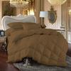 100% Egyption Cotton Comforter Goose Down and Feather Filling Comforter 500 GSM Fill Power Buffy Overfilled All Season Taupe-Twin/TwinXL Size Soft Quilted with Corner Tabs, Winter Warm Fluffy view 1