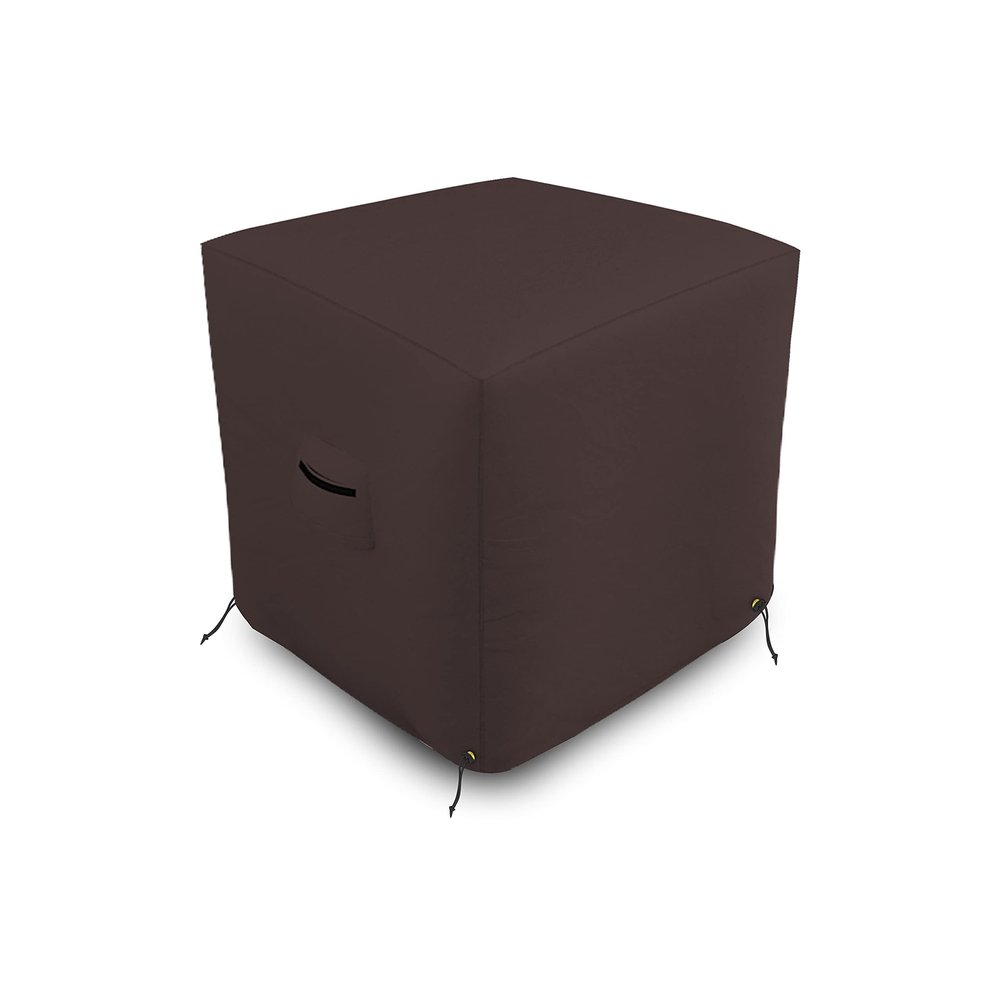 Covers & all Air Conditioner Cover, 18 Oz Waterproof, UV & Weather Resistant AC Cover for Outside Indoor Outdoor Patio Lawn Garden Backyard with Air Vents & Drawstrings (34"L x 34"W x 30"H, Coffee)