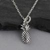Tiny Pineapple Necklace - 925 Sterling Silver - Hawaiian Fruit Pendant New Kind view 1