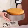6 Inch Round Cake Pans, Removable Bottom Cheesecake Pans Carbon Steel Non-Stick Cake Pan Set of 3 (6 Inch-Golden 3Pcs) view 4
