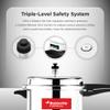 Butterfly Cordial 2 L, 3 L & 5 L Induction Bottom Outer Lid Pressure Cooker (Aluminium, Silver) view 2