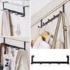 1pc Free Drilling Door Hook Rack Cloths Towel Hook Door Key Hanging Hook Bathroom Holder Kitchen Storage Holder Hook view 2