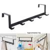 1pc Free Drilling Door Hook Rack Cloths Towel Hook Door Key Hanging Hook Bathroom Holder Kitchen Storage Holder Hook view 3
