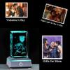 Movdyka Anniversary Birthday Gifts for Girlfriend Wife Mom Cute, 3D Laser Crystal Rose Flower Christmas Valentines Day I Love You Gifts Night Light Romantic for Boyfriend Couples Her Him view 3